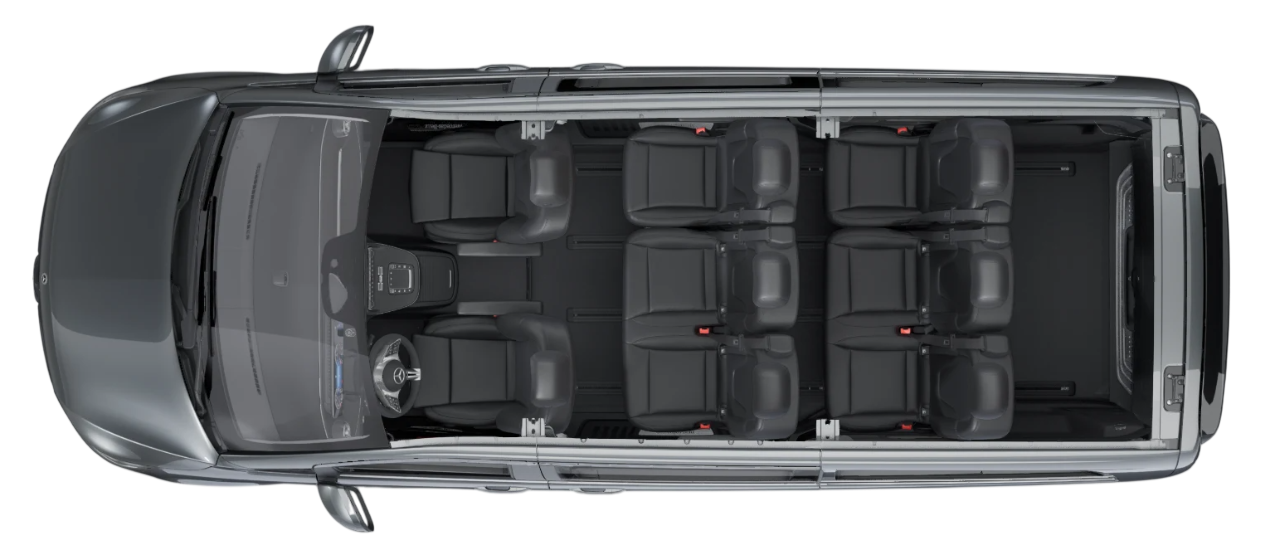 Mercedes Classe V 250 d Longo Avantgarde &mdash; vista superior